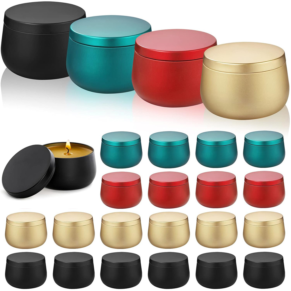 Metal Tin Lid 4Oz - 4oz 8oz Candle Containers with Lid,