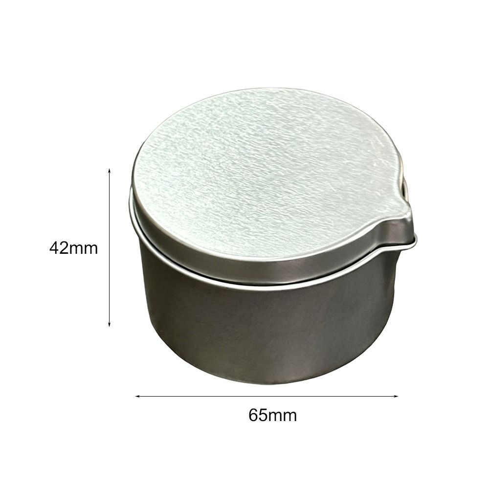Black Tin Candle - Black Silver Color Tinplate Candle Tin