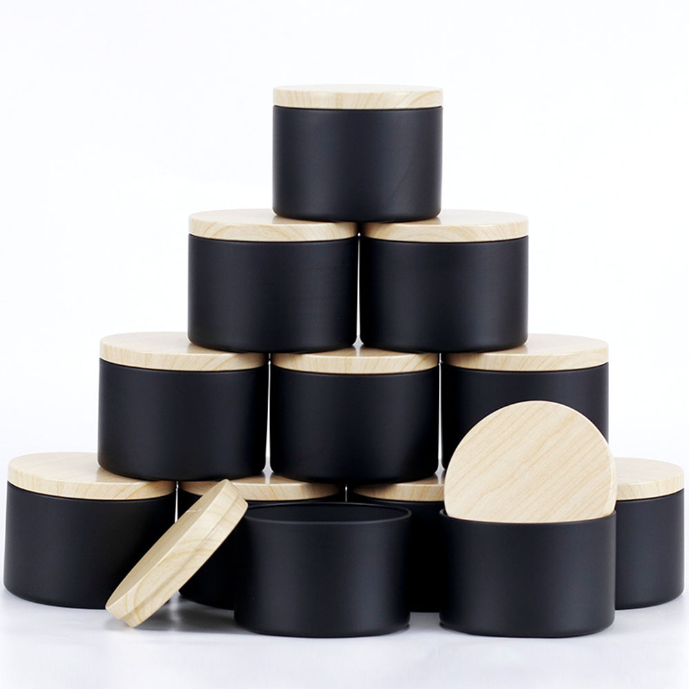 24pcs 4oz Black Candle Jars ,R - Metal Tin Lid 4Oz 评论和价格