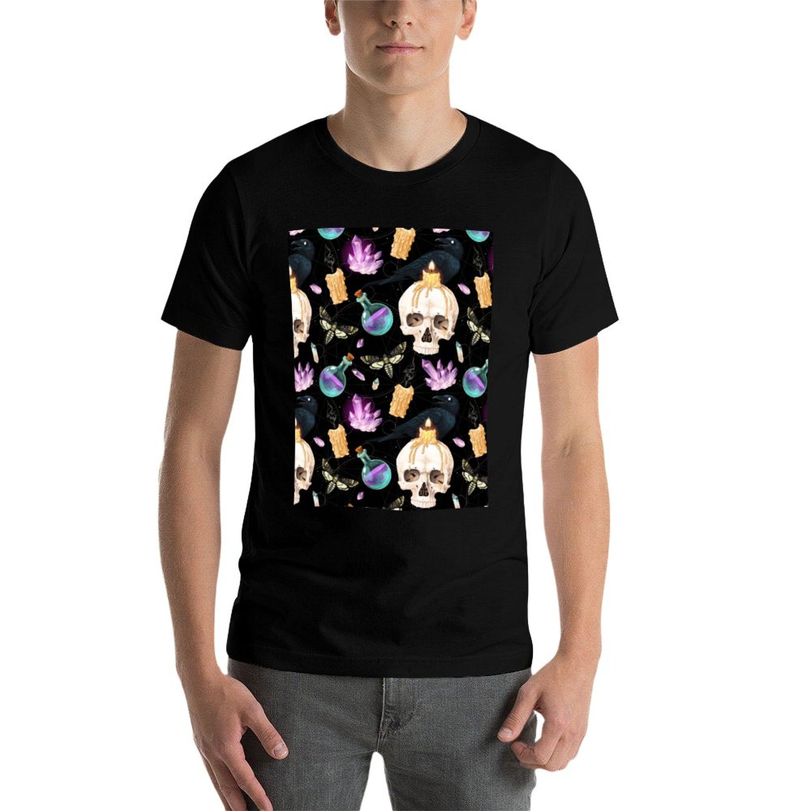 Gothic Skulls Candle Crystals  - Black Tin Candle 评论和价格
