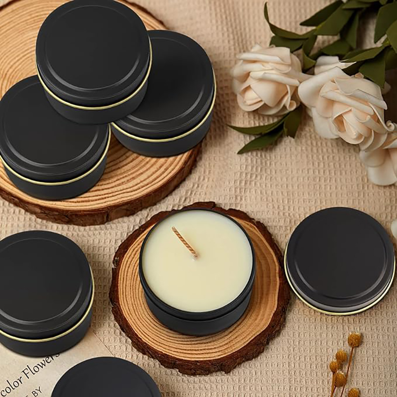4 OZ Candle Tins 24 Pcs Empty  - Metal Tin Lid 4Oz 评论和价格