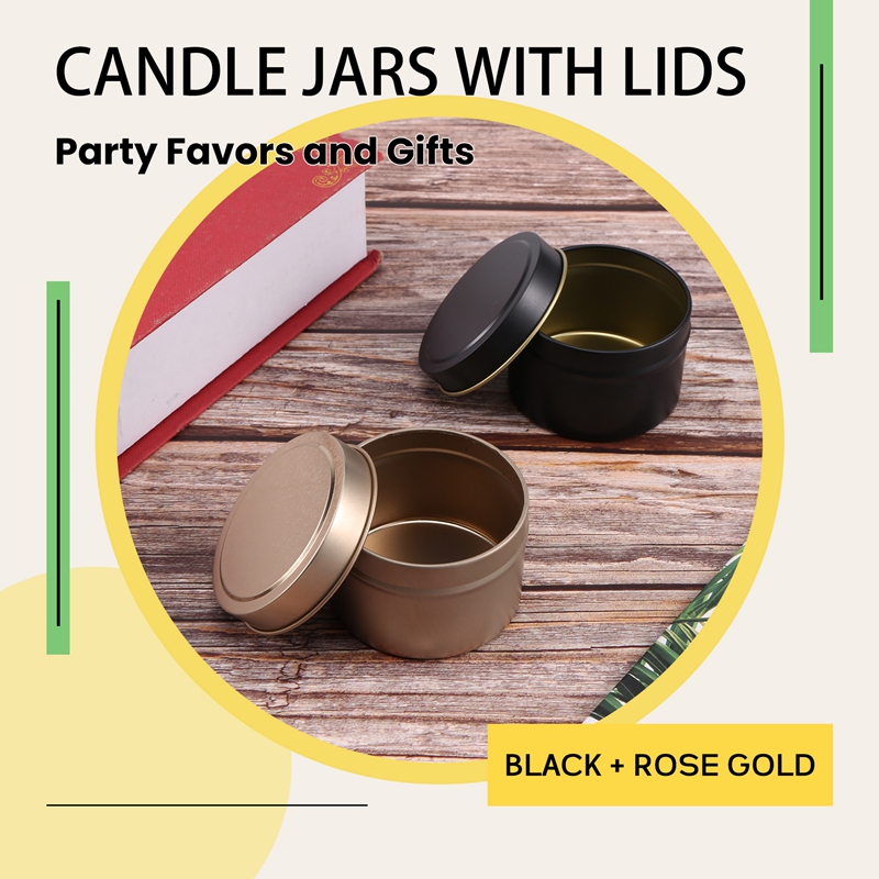 24 Pack Candle Tin Cans with L - Metal Tin Lid 4Oz 评论和价格