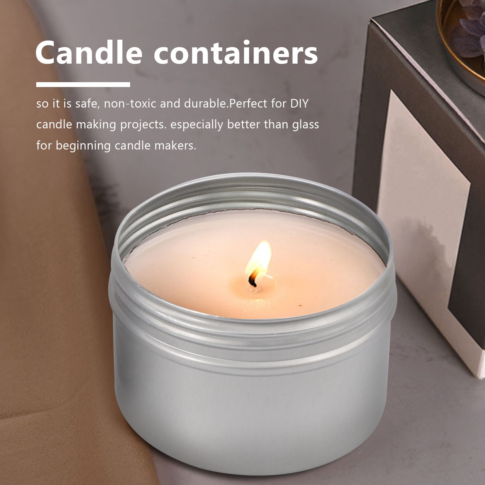 Stock Quantity 12Pcs 4Oz Metal - Metal Tin Lid 4Oz 评论和价格
