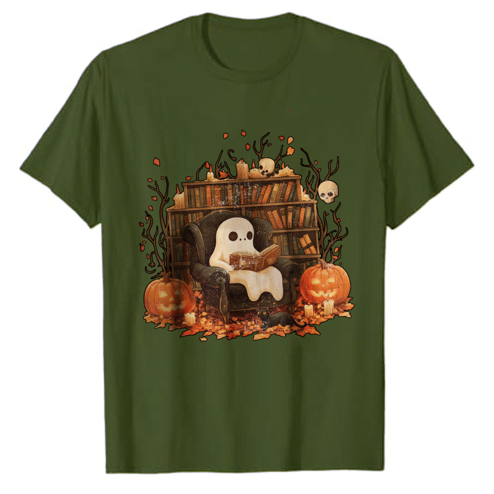 Cute Reading Ghost Library T‑S - Black Tin Candle 评论和价格