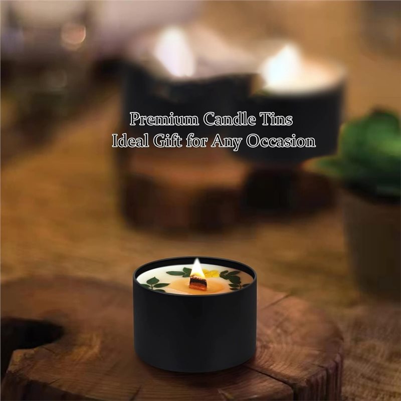 B03C-24-Pack Candle Tins With  - Metal Tin Lid 4Oz 评论和价格