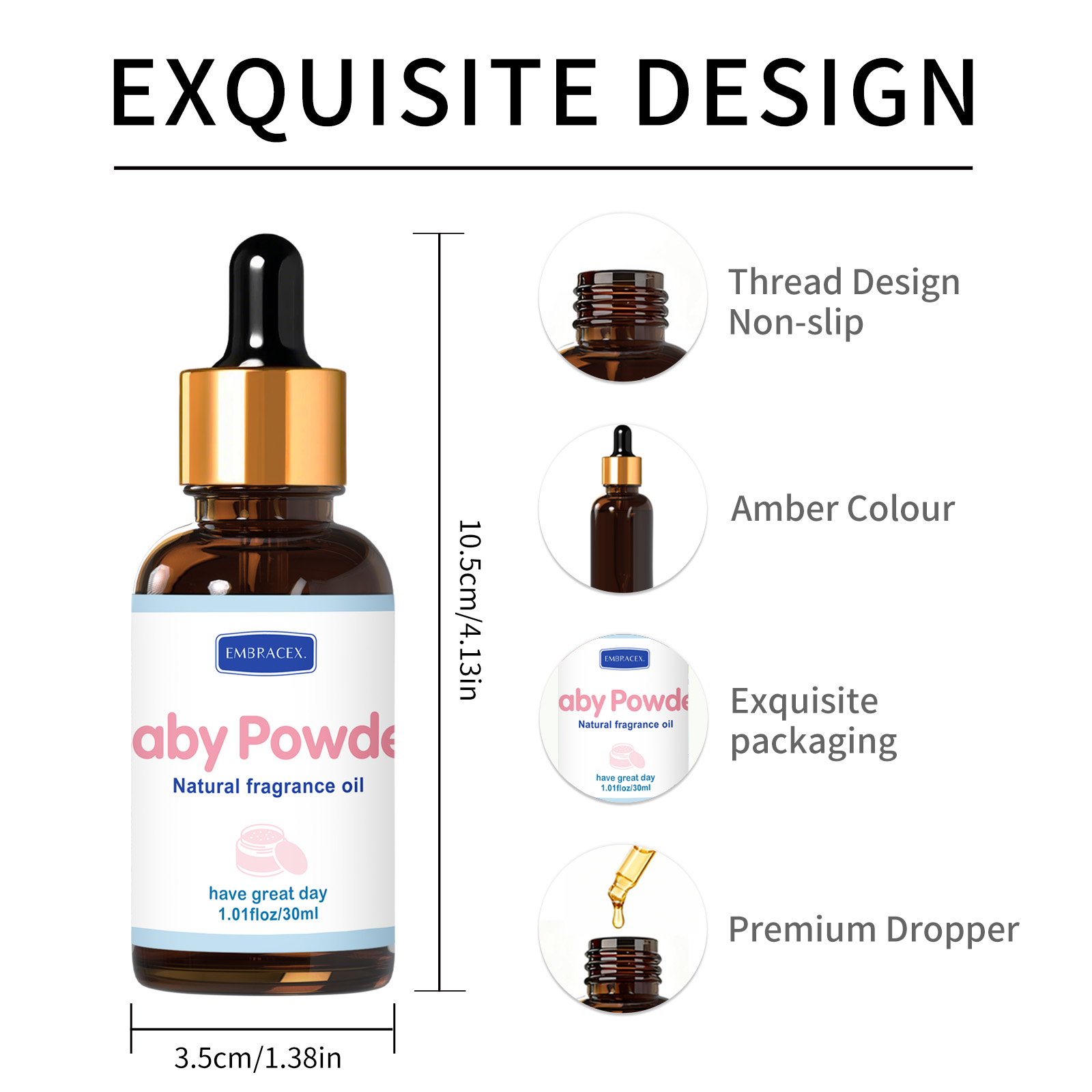 30ml Baby Powder Fragrance Oil - Candle Fragrance Supplies 评论和价格