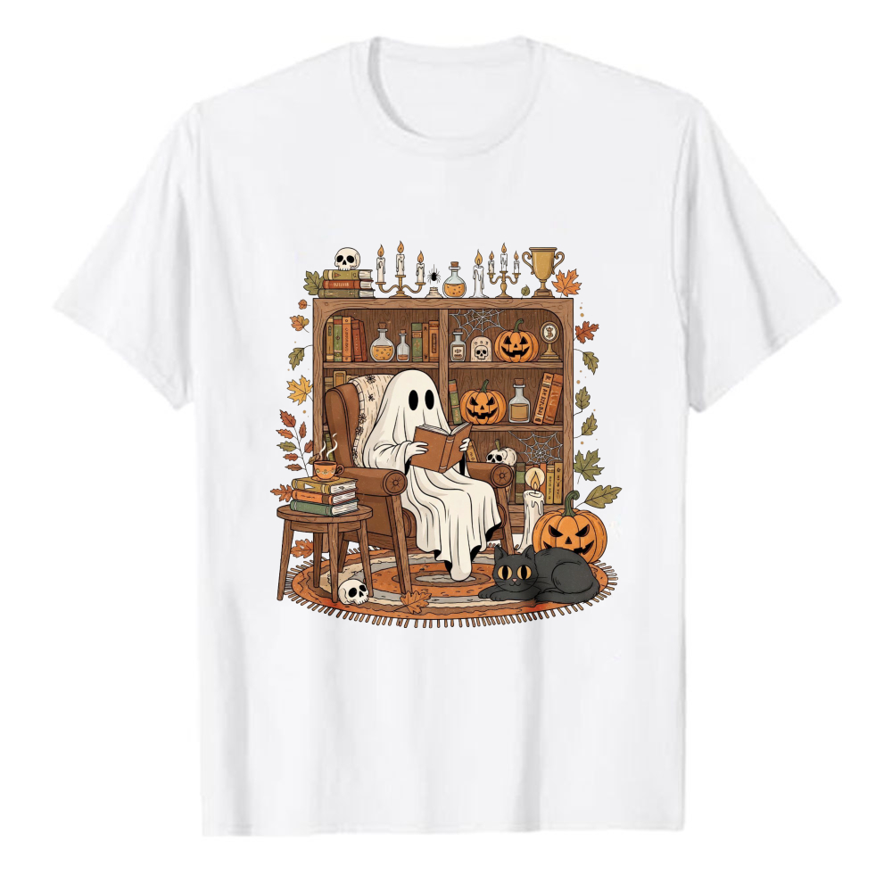 Cute Book‑Reading Ghost Librar - Black Tin Candle 评论和价格