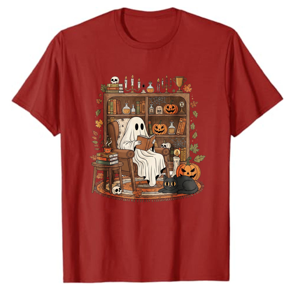 Cute Book‑Reading Ghost Librar - Black Tin Candle 评论和价格