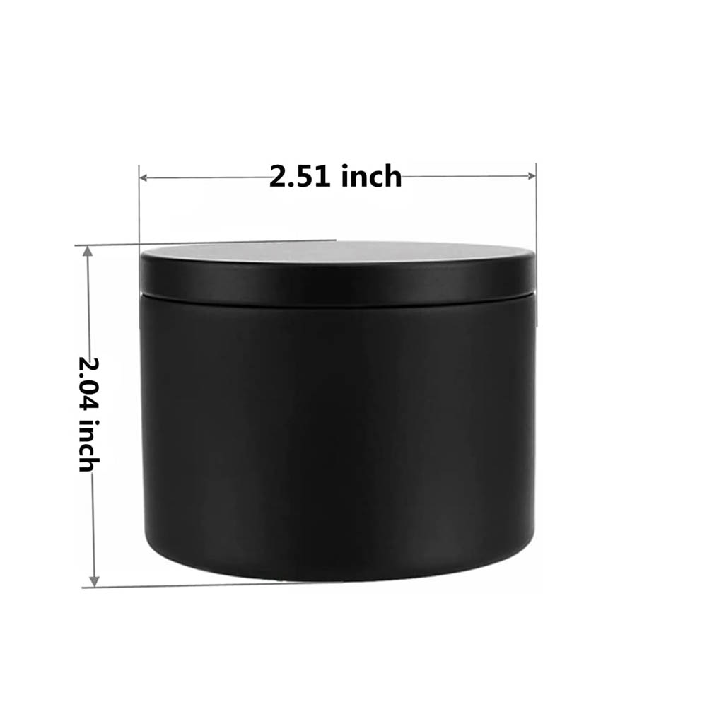 4Oz Black Candle Tins,Candle J - Metal Tin Lid 4Oz 评论和价格