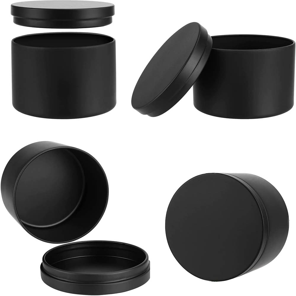 4Oz Black Candle Tins,Candle J - Metal Tin Lid 4Oz 评论和价格